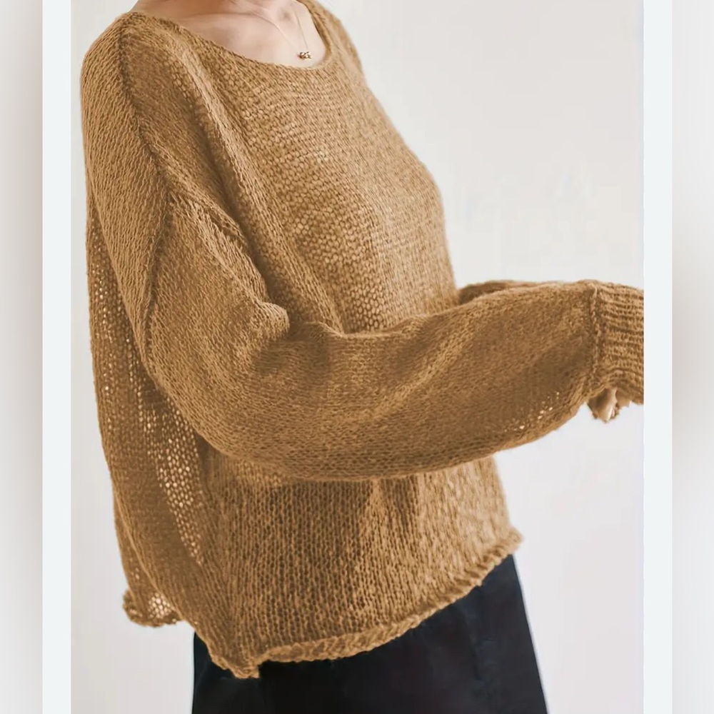 Pink Lily Oversized Knit Sweater, size Small